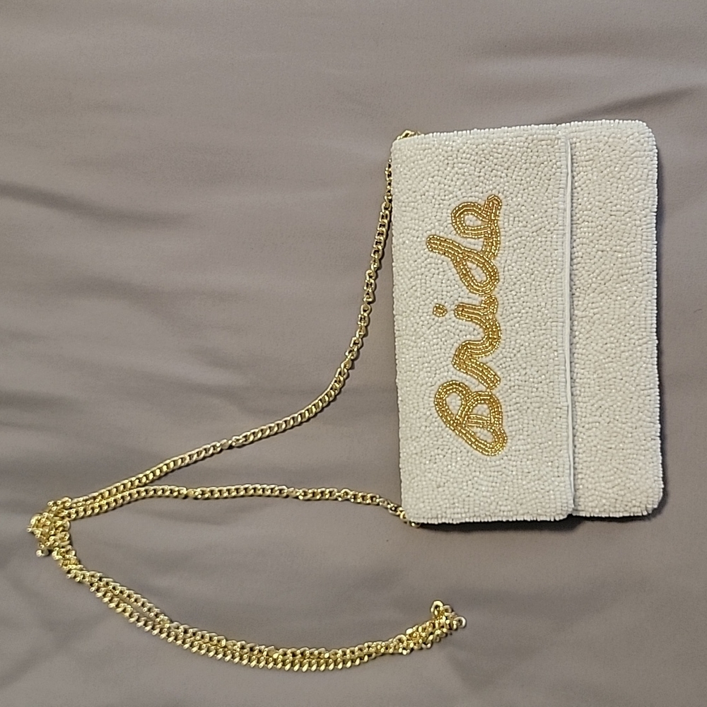 NWT Bride beaded clutch
